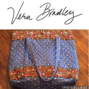 Vera Bradley French Blue Tote Mint Condition!